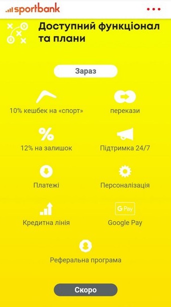 Кэшбэк от Спортбанка
